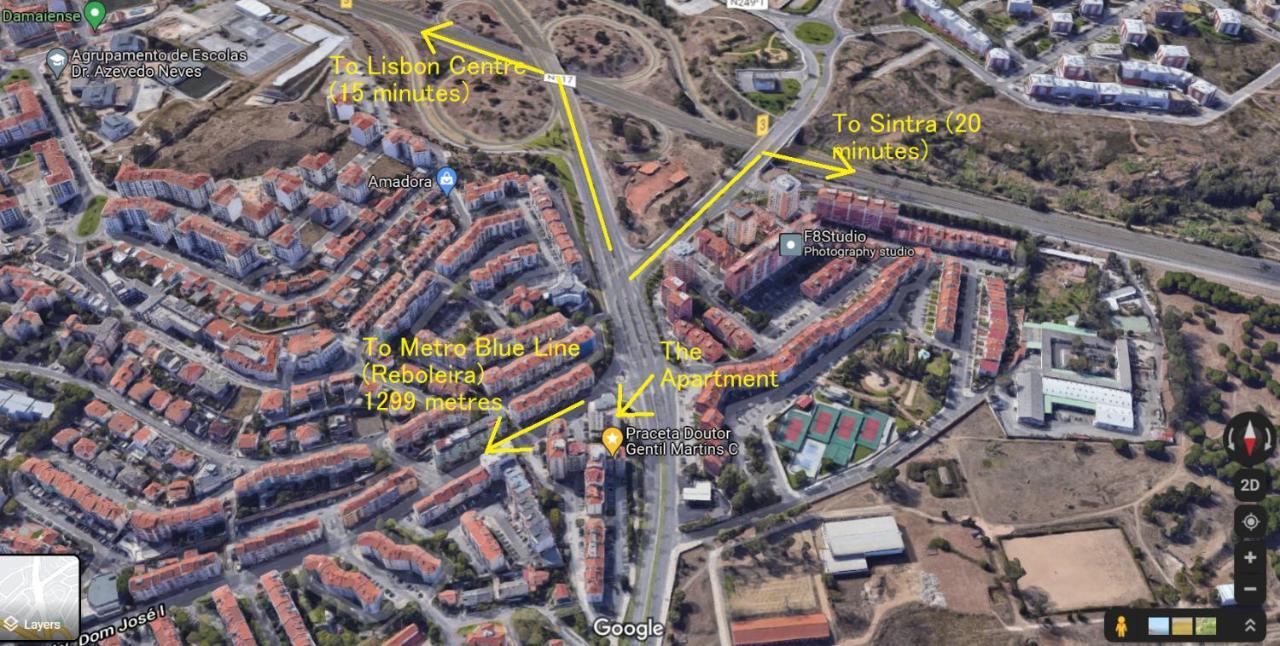 Enjoy Lisbon Cascais Sintra 1200 Metres To Metro Blue Line Sintra Rail Line Free Parking Διαμέρισμα Αμαδόρα Εξωτερικό φωτογραφία